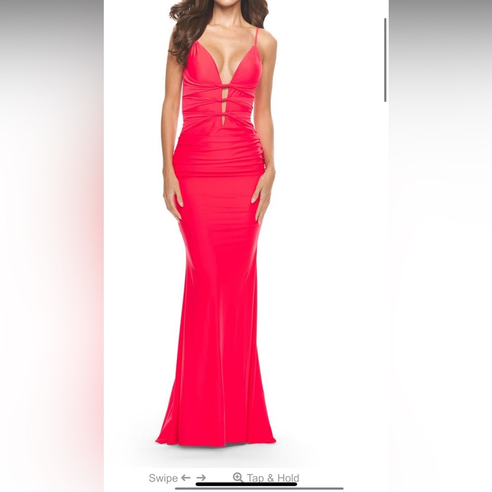 CORAL BARELY WORN PROM DRESS